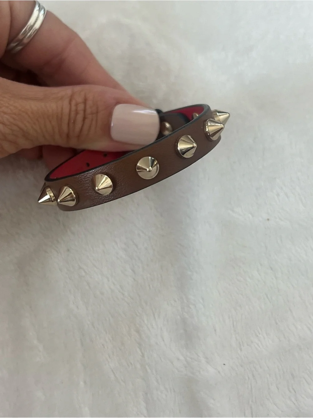 Christian Loubition - Loubilink Brown & Gold bracelet
